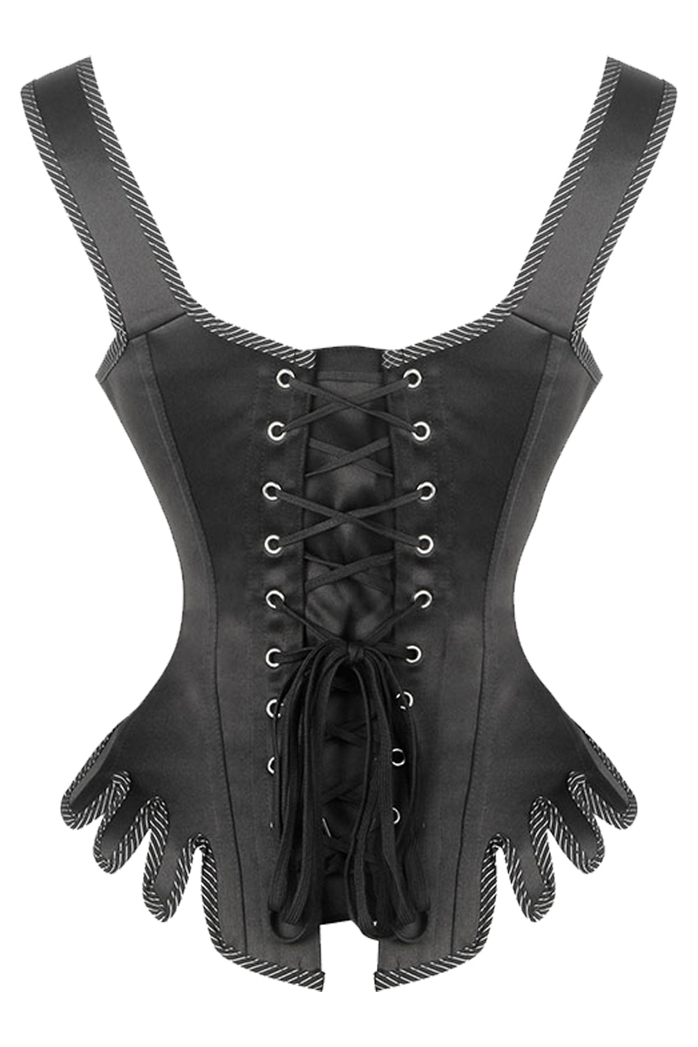 Atomic Brown Satin Meets Leather Steam Corset
